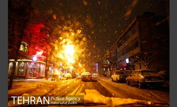 بارش برف در تهران  1