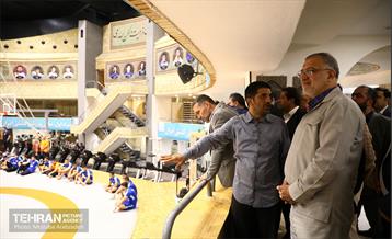 بازدید شهردار تهران از اردوی تیم ملی کشتی