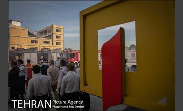 بازدید مدیرکل دفتر شهردار تهران از مرکز آموزش های آتش نشانی 5