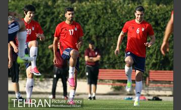 تمرین تیم ملی فوتبال ایران