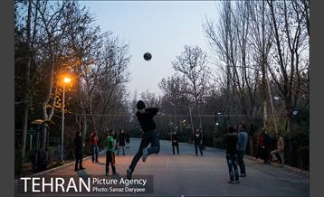 ورزش والیبال در پارک لاله‎ 8