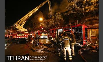 آتش سوزی گسترده در خیابان امیرکبیر 3