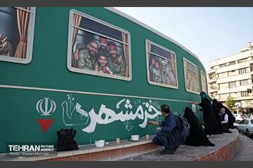 رویدا هنری جبهه مقاومت در میدان انقلاب 25