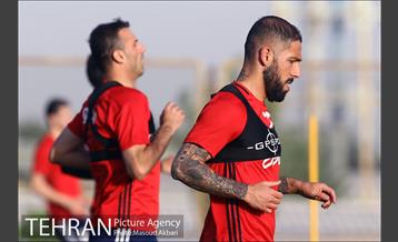تمرین تیم ملی فوتبال ایران