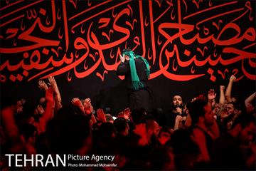 عزاداری سیاه پوشان در هیئت ریحانة الحسین  14