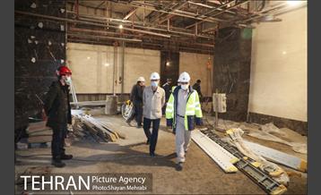 بازدید مهندس امام از مراحل آماده سازی ایستگاه اقدسیه 10
