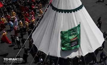 خیمه سوزان ظهر عاشورا در چهارراه گلوبندگ 23