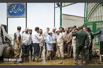 بازدید شهردار تهران از منطقه سیل زده امام زاده داوود(ع) 6