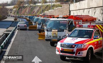 مانور سراسری برف روبی در منطقه 1 تهران 24