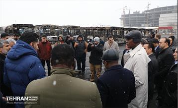 بازدید سفرا از تخریب اموال عمومی شهر 65