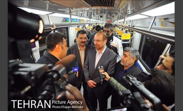 تست گرم خط هفت مترو با حضور شهردار تهران 20