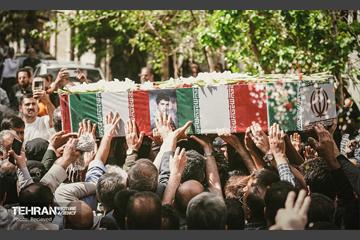 تشییع پیکر مطهر شهید محمد حسن زارعی در منطقه ۸ 7