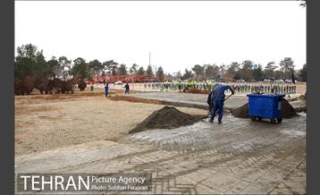 آماده سازی قطعه 50 برای شهدا آتش نشان 13