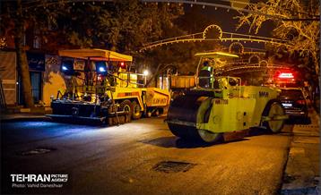 طرح خدمت؛ عملیات تراش و روکش آسفالت منطقه 17