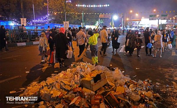 خدمات شهرداری تهران در پایان جشن غدیر 3
