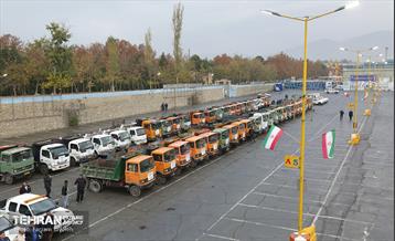 مانور برف روبی شهرداری منطقه 5