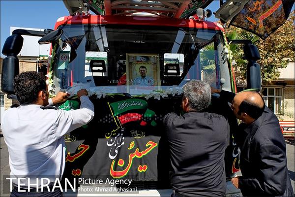 تشییع پیکر آتشنشان شهید مهدی حاجی پور 1