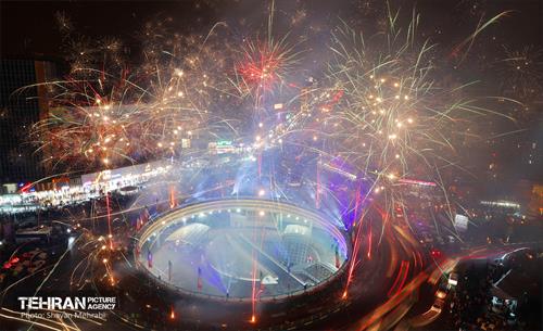 نورافشانی میدان ولیعصر(عج) به مناسبت نیمه شعبان 6