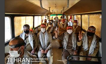 رژه نمادین اتوبوس های شرکت واحد به مناسبت آغاز هفته دفاع مقدس 10