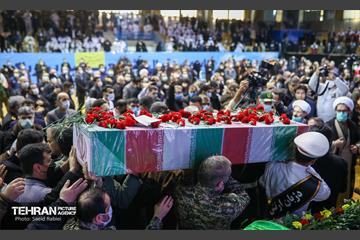 تشییع دو شهید گمنام دفاع مقدس در وزارت ورزش و جوانان 21