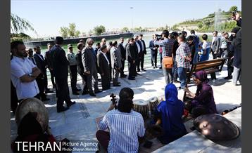 افتتاح دریاچه باغ هنر اراضی عباس آباد با حضور شهردار تهران 4