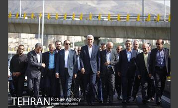 بازدید و آیین بهره برداری از قطعه شمالی و پایانی بزرگراه شهید صیاد شیرازی 8
