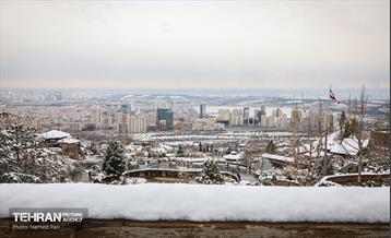 روز برفی در آبشار تهران 23