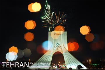 نور افشانی آسمان تهران به مناسب عید سعید فطر 9