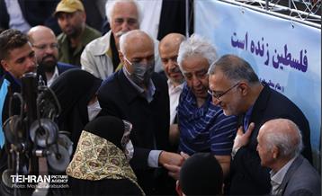 حضور شهردار تهران در جمع ورزشکاران حامی ملت مظلوم فلسطین 21