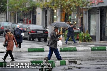 بارش باران پاییزی در تهران 21