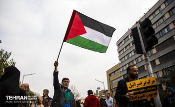 راهپیمایی مردم تهران در محکومیت جنایات رژیم صهیونیستی