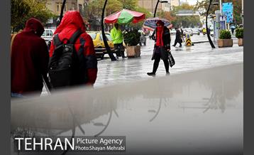 بارش باران پاییزی در تهران 23