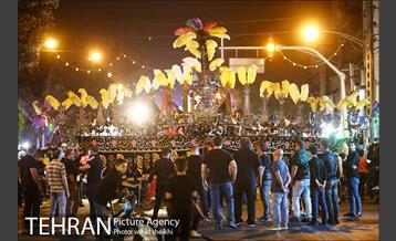 دسته های عزاداری محرم در محله امام زاده حسن  1