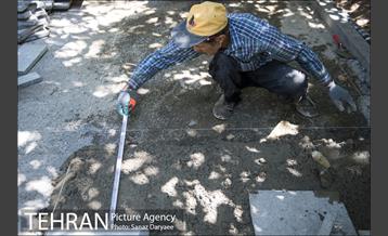 بازسازی سنگ فرش های بلوار کشاورز‎ 7