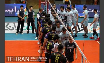 دیدار تیم های والیبال پیکان تهران و پارسه تهران