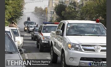 عملیات ضد عفونی معابر شهری منطقه 17 16