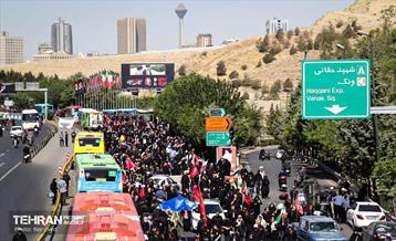خدمات‌رسانی ناوگان اتوبوسرانی در مراسم تشییع آقای شهید ایران 8
