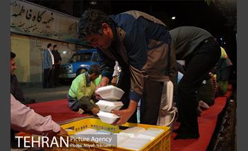 مراسم سحری تعدادی ازرفتگران شهرداری در هییت بیت الجواد 6