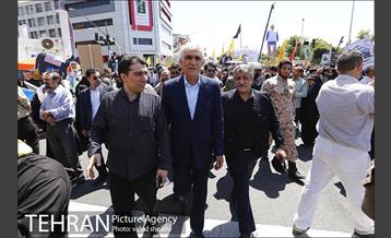 حضور شهردار تهران در راهپیمایی روز جهانی قدس 4