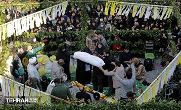 تشییع پیکر شهید گمنام دفاع مقدس "همسایه فردوس" 1