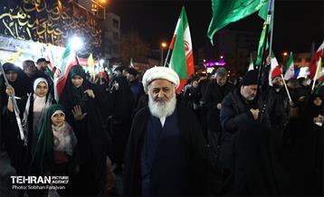 اجتماع مردم تهران در قدردانی از همراهی حزب الله لبنان 2
