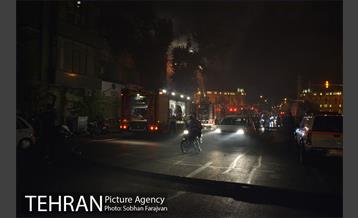 آتش سوزی ساختمان میدان حسن آباد-2‎ 1