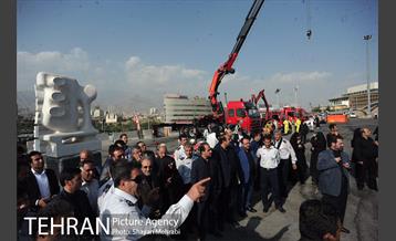 بازدید دکتر نجفی از مانور نیروهای آتش نشانی 16
