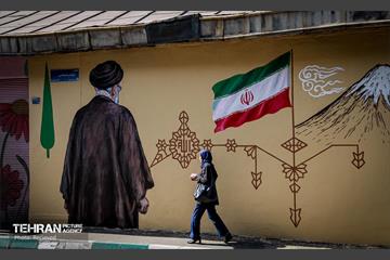 نصب تبلیغات شهری مراسم تشییع رهبر شهید انقلاب 1