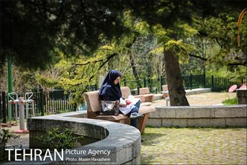 بوستان نیاوران در یک روز آفتابی 15