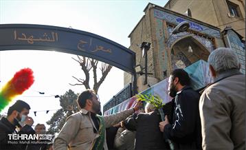 مراسم تشییع پیکر ۱۵۰ شهید گمنام در تهران 1