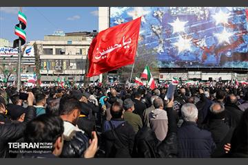 اجتماع مردم تهران در پی شهادت رهبر انقلاب - 2 50
