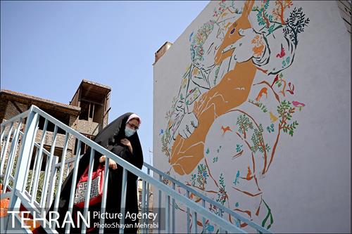 رونمایی از دیوار نگار شهدای محیط بان 19