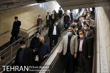 بازدید شهردار تهران از خط 6 مترو تهران 19