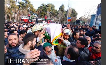 تشییع پیکر شهید آتش نشان سید احسان جامعی 11